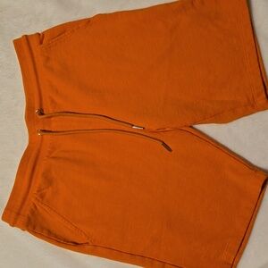ASOS Orange Drawstring Sweat Shorts Size Medium